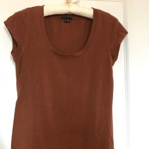 Theory brown cotton t-shirt